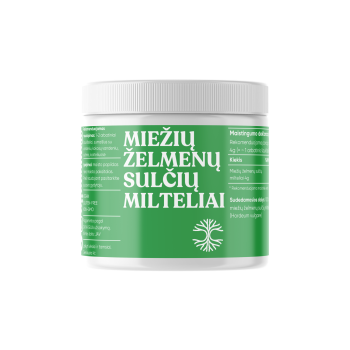 Miežių želmenų sulčių milteliai